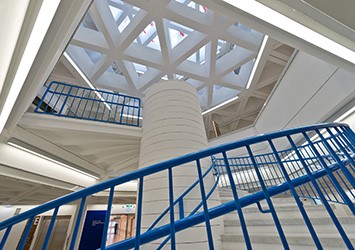 Die Wendeltreppe im RZ Wien-Meidling